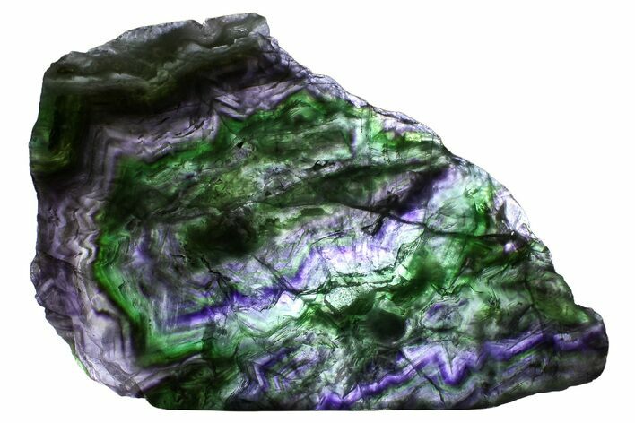 Colorful Polished Fluorite Slab - China #374372